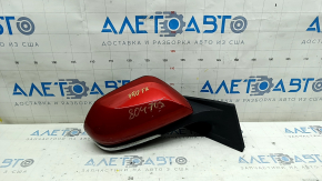 Зеркало боковое правое в сборе Toyota Prius 50 16-20 5 пинов, красное, царапины