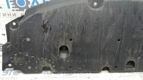 Защита переднего бампера Toyota Prius 50 16-18 потерта, протерта, надлом крепления