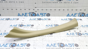 Ornamente prag spate stânga interior Toyota Camry v55 15-17 usa bej, zgârieturi