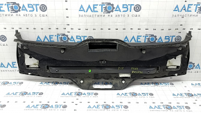 Ornamente ușă spate superioare inferioare BMW X5 F15 14-18 negre, cu dopuri și iluminare, zgârieturi