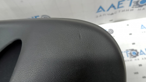 Ornamente ușă spate stânga BMW X5 F15 14-18 piele neagră Dakota fără cortină, inserție și cotieră piele neagră, ornament sub braț, cu iluminare și mâner, zgârieturi, rupturi, lovituri