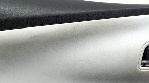 Ornamente ușă față stânga Toyota Prius 50 16-22 negru cu inserție gri, cu cotieră, zgârieturi, pentru curățare chimică