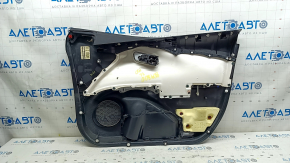 Ornamente ușă față stânga Toyota Prius 50 16-22 negru cu inserție gri, cu cotieră, zgârieturi, pentru curățare chimică