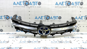 Решетка радиатора grill Toyota Camry v55 15-17 usa hybrid с эмблемой, песок