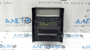Накладка центральной консоли задняя BMW X5 F15 14-18 черная, 2 части, трещина в креплениях, сломано крепление