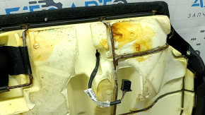 Подушка заднего сидений 2 ряд BMW X5 F15 14-18 кожа черная Dakota, подогрев, цельная сидушка, контакт с водой, примята, царапины, под чистку
