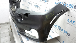 Бампер передний голый BMW X5 F15 14-18 под 2 парктроника, омыватели фар, графит, вмятины, царапины, незаводские отверстия