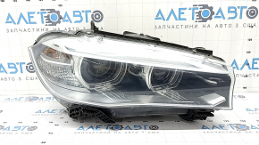 Фара передняя правая в сборе BMW X5 F15 14-18 ксенон с креплениями, песок, царапина