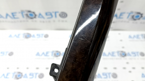 Ornamente laterale consolă centrală dreapta BMW X5 F15 14-18 lemn plop, zgârieturi