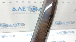 Ornamente laterale consolă centrală dreapta BMW X5 F15 14-18 lemn plop, zgârieturi