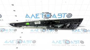 Ornamente ușă față dreapta BMW X5 F15 14-18 sub lemn de plop, cu strat protector, zgârieturi