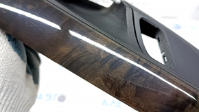 Ornamente ușă față dreapta BMW X5 F15 14-18 sub lemn de plop, cu strat protector, zgârieturi