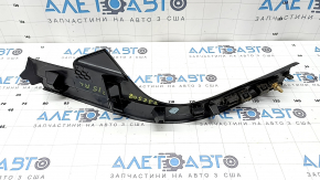Ornamente prag spate stânga BMW X5 F15 14-18 negru sub 2 rânduri cu inserție cromată, zgârieturi