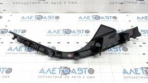 Ornamente prag spate dreapta BMW X5 F15 14-18 negru sub 2 rânduri de scaune cu inserție cromată, zgârieturi, îndoituri