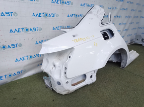 Четверть крыло задняя правая Audi A4 B9 17-19 отпилена, белая, тычки