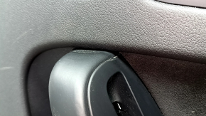 Ornamente ușă spate dreapta complete Audi A4 B8 13-16 negru, sedan BANG & OLUFSEN, prelată, cotieră piele neagră, inserție Alcantara neagră, ornament aluminiu, fixare ruptă, zgârieturi