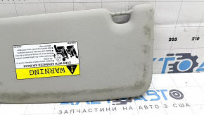 Козырек правый Volvo XC60 18-26 серый, без крючка, с подсветкой, под чистку