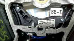 Руль голый Toyota Venza 21-24 кожа черная с подогревом, с компьютером, царапины