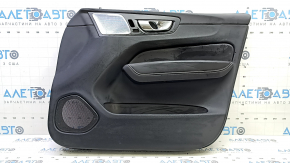 Ornamente ușă față dreapta Volvo XC60 18-25 negru, cotiera piele neagră Nappa, Bowers & Wilkins, memorie sub scaun, zgârieturi