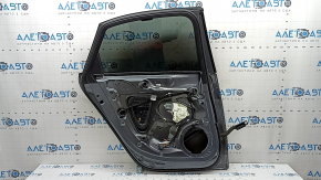 Дверь в сборе задняя левая Audi A4 B8 09-16 седан, keyless, , под шторку, графит LX7R, вмятина