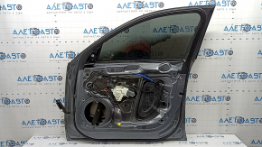 Дверь в сборе передняя правая Audi A4 B8 09-16 keyless, графит LX7R, тычка