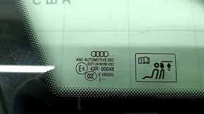 Форточка глухое стекло задняя левая Audi A4 B8 08-16 седан под хром молдинг