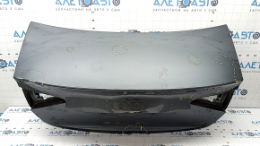Крышка багажника Audi A4 B8 13-16 рест седан без спойлера, графит LX7R, вмятины, тычки
