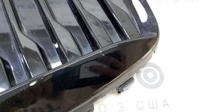 Решетка переднего бампера левая Volvo XC60 22-26 черный глянец под парктроник, R-Design, песок