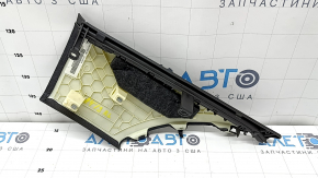 Накладка задней стойки левая Audi A4 B8 13-16 рест седан, черная, под шторку