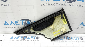 Накладка задней стойки правая Audi A4 B8 13-16 рест седан, черная, под шторку, царапины