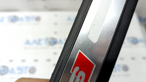 Prag exterior spate stânga Audi A4 B8 08-16 sedan cromat S line, zgârieturi