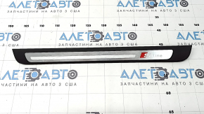 Ornamente prag ușă față stânga Audi A4 B8 08-16 sedan cromat S line, zgârieturi