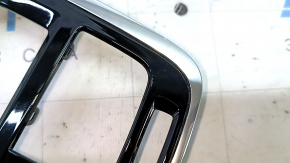 Ornamente consolei centrale superioare spate Volvo XC60 18-25 pentru aer condiționat și climatizare pe bancheta din spate, negru lucios cu crom, zgârieturi
