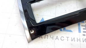 Ornamente consolei centrale superioare spate Volvo XC60 18-25 pentru aer condiționat și climatizare pe bancheta din spate, negru lucios cu crom, zgârieturi