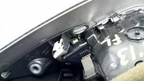Накладка передней панели рамка спидометра под монитор Audi A4 B8 08-15 серая, с дефлектором воздуховода, сломаны крепления