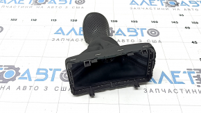 Ручка АКПП Audi A4 B8 13-16 рест кожа черная с перфорацией, серая строчка, S-Line