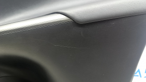 Placă ușă spate dreapta Toyota Venza 21-22 LE, XLE neagră, piele, neagră, piele, tapițerie gri închis, cu mâner