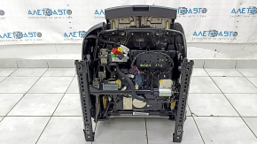 Scaun pasager Audi A4 B8 13-16 cu airbag, electric, încălzit, piele combinată neagră cu Alcantara, perforație, cusături gri, S-Line, curățare față, uzat