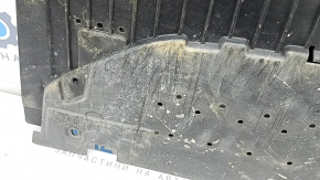 Защита переднего бампера Audi A4 B8 13-16 s-line, царапины, надломано ребро