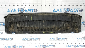 Защита переднего бампера Audi A4 B8 13-16 s-line, царапины, надломано ребро
