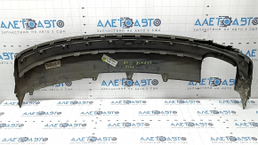 Губа заднего бампера Audi A4 B8 13-16 рест седан, S-Line, серая, надломана, оплавлена, царапины