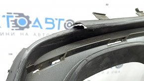 Губа заднего бампера Audi A4 B8 13-16 рест седан, S-Line, серая, надломана, оплавлена, царапины
