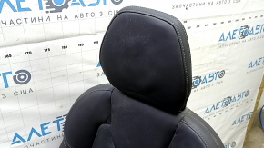 Водительское сидение Volvo XC60 22-26 с airbag, электрическое, подогрев, вентиляция, кожа черная Nappa с перфорацией и коленным подпором, с блоком управления, царапины, надрыв