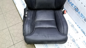 Scaun pasager Volvo XC60 18-25 cu airbag, electric, încălzit, ventilat, piele Nappa neagră perforată și suport pentru genunchi, cu unitate de control, pentru curățare