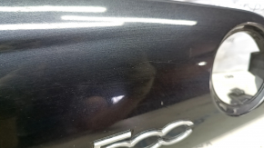 Накладка передней панели правая Fiat 500 12-15 черный глянец с эмблемой царапины