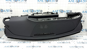Торпедо передняя панель с AIRBAG Mercedes W167 GLE 350 450 20-23 черная без проекции, с верхней накладкой, ржавый пиропатрон