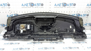 Торпедо передняя панель с AIRBAG Mercedes W167 GLE 350 450 20-23 черная без проекции, с верхней накладкой, ржавый пиропатрон