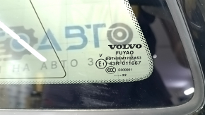 Форточка глухое стекло задняя левая Volvo XC60 18-26 без tv tuner, с антенной, тонировка, с молдингом черный глянец, надломаны крепления
