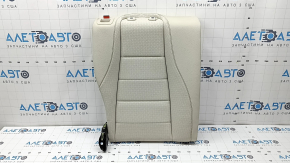 Spătar scaun spate, rândul 2, stânga, Mercedes W167 GLE 350 450 20-24, piele bej, perforată, cu centură de siguranță, pentru curățare