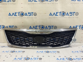Решетка радиатора grill Kia Sorento 14-15 рест